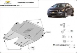 Kryt pod motor CHEVROLET AVEO Hatchback (T300) - Plech