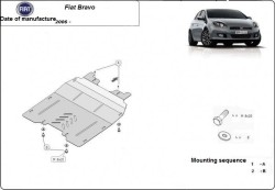Kryt pod motor FIAT BRAVO Van (198) - Plech
