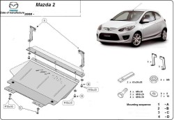 Kryt pod motor MAZDA 2 II Hatchback - Plech