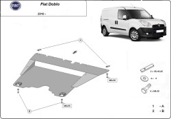 Kryt pod motor FIAT DOBLO Platform/Chassis (263_) - Plech