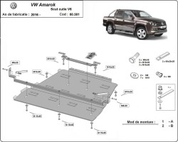 Kryt diferenciálu a převodovky VOLKSWAGEN AMAROK Platform/Chassis (S1B, S6B, S7B) - Plech