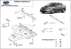 Kryt pod motor SUBARU IMPREZA Hatchback (GP_) - Plech