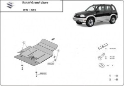 Kryt pod motor SUZUKI GRAND VITARA I (FT, GT) - Plech