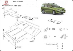 Kryt pod motor SEAT CORDOBA I Sedan (6K2/C2) - Plech