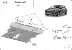 Kryt pod motor OPEL ASTRA K Box Body / Hatchback - Plech
