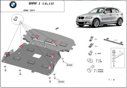 Kryt pod motor BMW 1 (E81 3-DOOR & E87 5-DOOR) - Plech