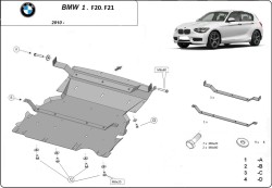 Kryt pod motor BMW 1 (F20) - Plech