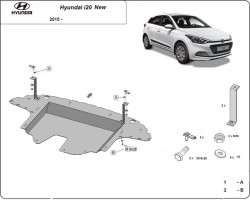 Kryt pod motor HYUNDAI i20 Hatchback Van (GB, IB) - Plech