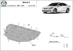 MAZDA 6 Sedan (GG) Kryt pod motor - Plech