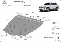 MERCEDES-BENZ GLB-CLASS (X247) Kryt pod motor - Plech