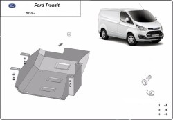 Kryt pod palivovou nádrž AdBlue FORD TRANSIT V363 Platform/Chassis (FED, FFD) - Plech