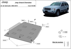 JEEP GRAND CHEROKEE III (WK) Kryt pod převodovku - Plech