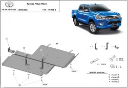 TOYOTA HILUX VIII Platform/Chassis (_N1_) Kryt diferenciálu - Plech